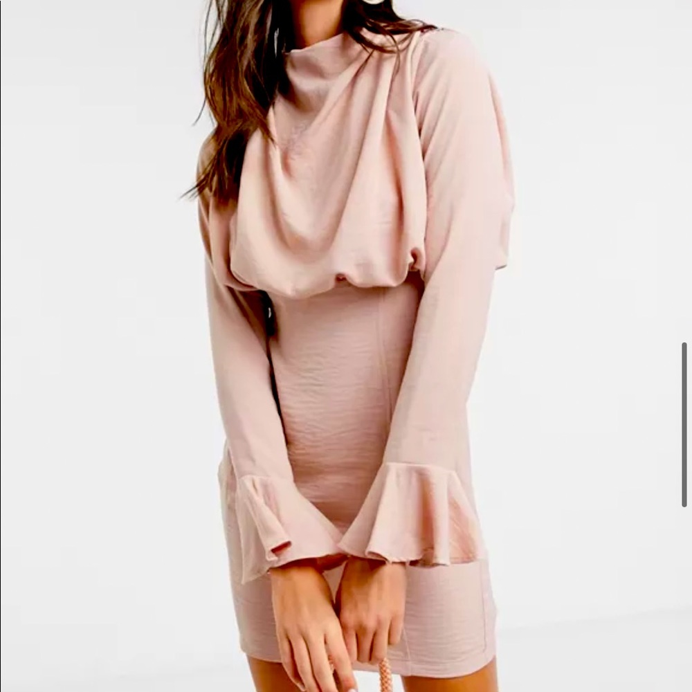 ASOS high cowl neck dress